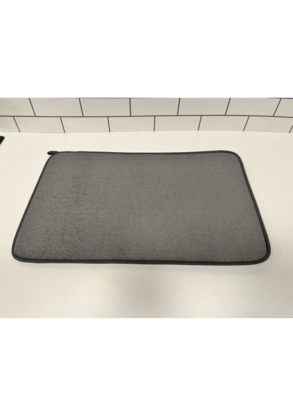 Yumuşak Mikrofiber Matlı Bulaşıklık ve Kurutma Sepeti, Gri Renk indirimleri