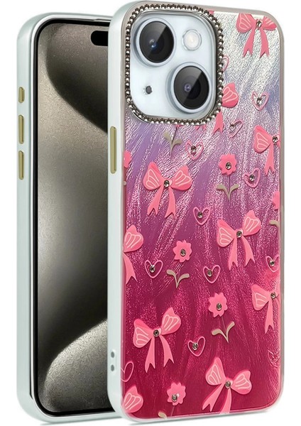 Bfs iPhone 15 Plus Kılıf Blade Aynalı Desenli Kapak - Desen 3