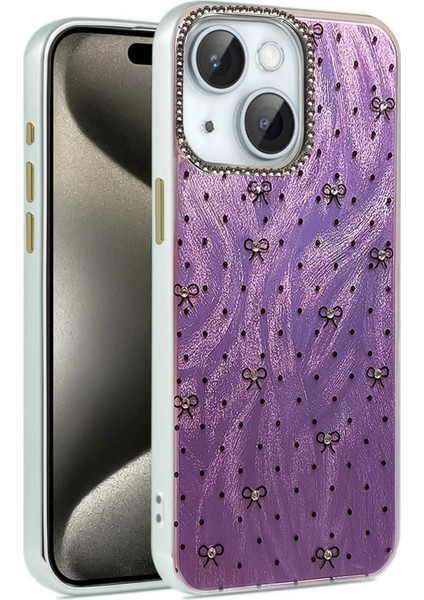 Bfs iPhone 15 Plus Kılıf Blade Aynalı Desenli Kapak - Desen 2