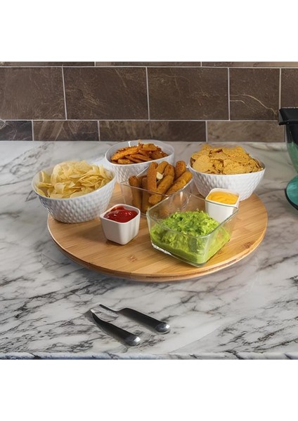 Döner Standlı 360° Sunum Tabağı, Pizza, Pasta ve Peynir Için Ideal Sergileme indirimleri