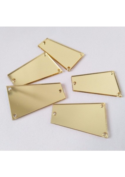 Kendi Kolyeni Kendin Yap Seti, 75 Akrilik Parça, 2cm, Canlı Sarı Renk