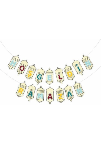 Renkli Ramazan Banner ile Hoş Geldin Atmosferini Yansıtın