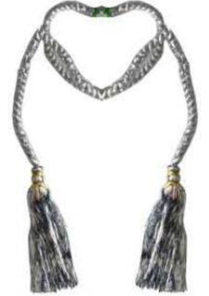 Renkli Metalize Halat Püsküllü 2mt, Dekoratif ve Şık Tasarım