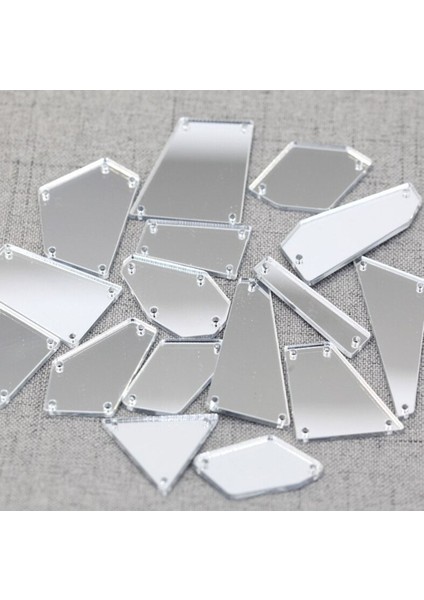 Parlak Akrilik Ceket Süsü, 4cm, 10 Adet, Canlı Yeşil Renkli Ürün