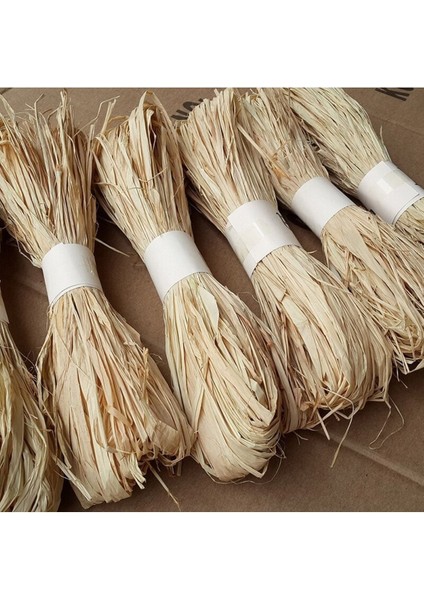 Doğal Muz Lifi Rafya Ip, Hafif ve Güzel 100 gr Bej modelleri