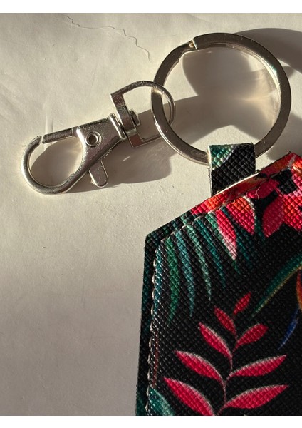 -Berekethane Çiçekli Ev Suni Deri Anahtarlık, Bag Charm,çanta Süsü modelleri