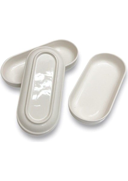 Beyaz 4'lü Seramik Salda Kahvaltılık Kayık Seti modelleri