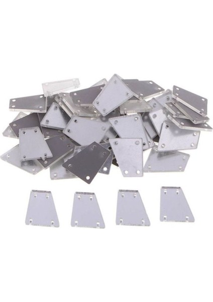 Yeşil 3cm 25 Adet Delikli Yapışkanlı Akrilik Model, Şık ve Kullanışlı Paket