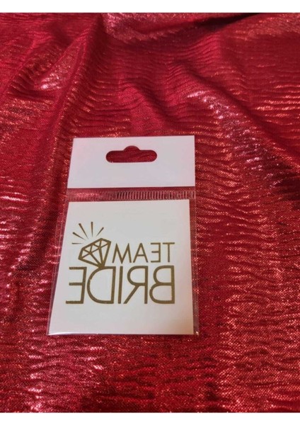 Çok Renkli Bride Team Dövme, Özel ve Şık Tasarım, Kalıcı ve Kolay Uygulanabilir.