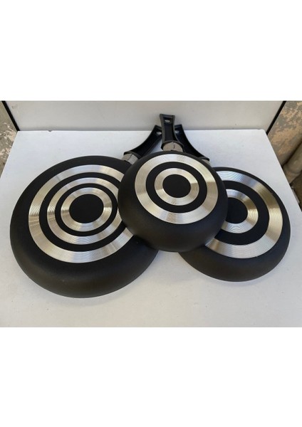 Şık ve Dayanıklı 3'lü Tava Seti, Yapışmaz Yüzey, 16-20-24CM, Pratik Kullanım modelleri