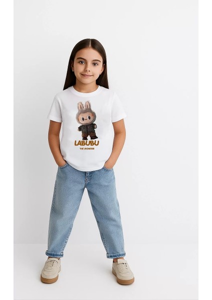 Kız Labubu Çocuk Baskılı T-Shirt - Beyaz fiyatları