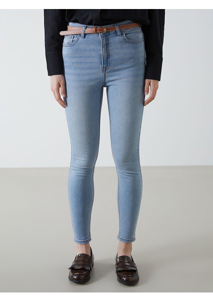 Yeni Sezon Beli Kemerli Jupiter Super Skinny Fit Jean Pantolon - S54050Z8 fiyatları