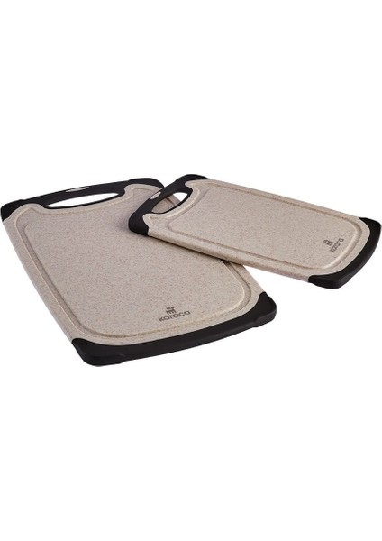 Desenli Krem 2'li Kesme Tahtası, 25/31 Cm, Dayanıklı ve Şık Mutfak Gereci indirimleri