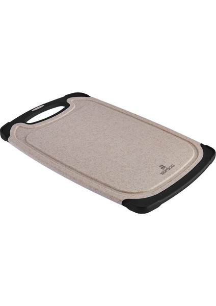 Desenli Krem 2'li Kesme Tahtası, 25/31 Cm, Dayanıklı ve Şık Mutfak Gereci