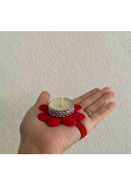 Kırmızı ve Pembe Süslü Kına Mumları Seti 12 Adet, Şık ve Zarif Tasarım. fiyatları