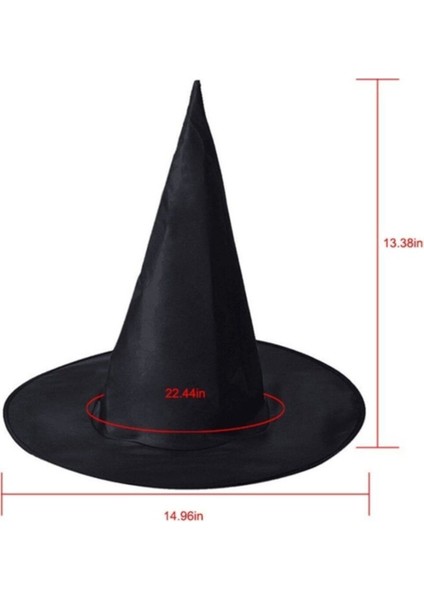 Kara Cadı Şapkası, Halloween Temalı Şık ve Eğlenceli Aksesuar fırsatları