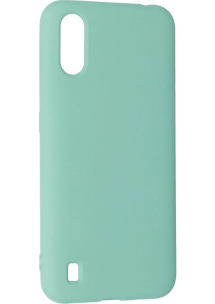 Samsung Galaxy A01 Kılıf Nano Içi Kadife Silikon - Turkuaz modelleri