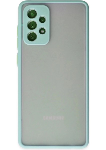 Samsung Galaxy A72 Kılıf Montreal Silikon Kapak - Turkuaz