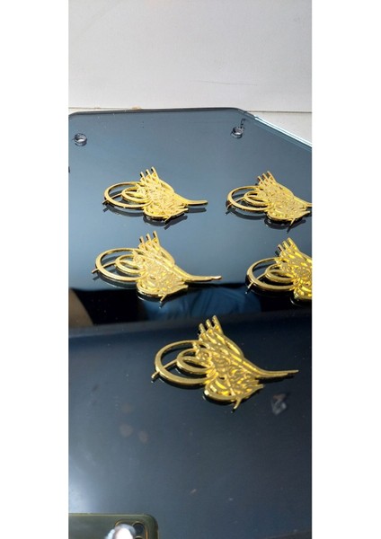 Gold Metal Tuğra, 4X3CM, Osmanlı Motifli, 20 Adet modelleri