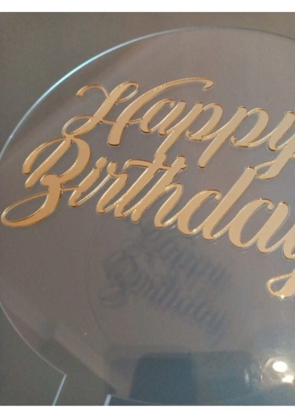 Gümüş Renkli Doğum Günü Pasta Süsü, Şık ve Parlak Dekorasyon Öğesi fiyatları