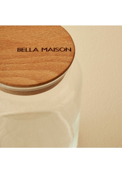 Turuncu Ahşap Kapaklı 3'lü Kavanoz Seti 890 Cc, Şık ve Kullanışlı Saklama Çözümleri fiyatları