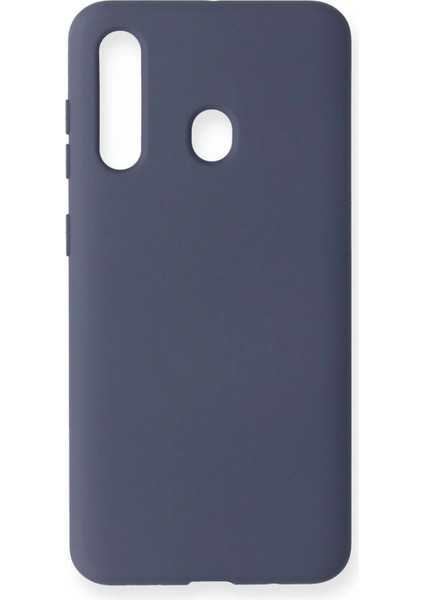 Samsung Galaxy M40 Kılıf Nano Içi Kadife Silikon - Gri