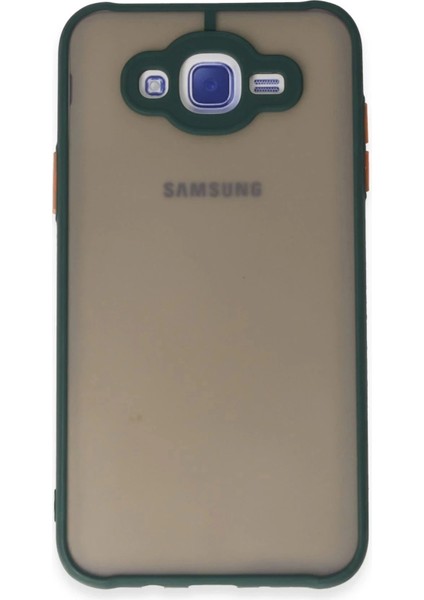 Samsung Galaxy J7 Kılıf Montreal Silikon Kapak - Yeşil