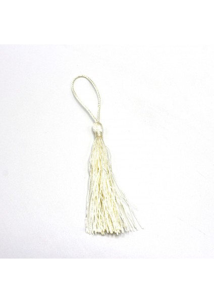 Bej Püsküllü Polyester 100 Adet, Şık ve Kullanışlı Ürün Seti