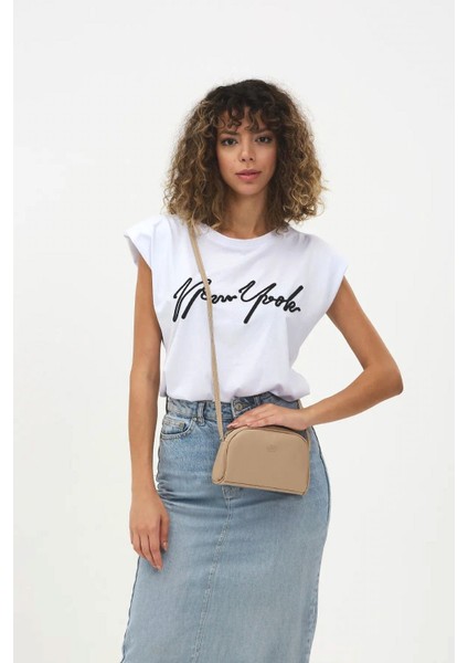 Bej Uzun Çapraz Askılı Yumuşak Derili Urban Çanta modelleri