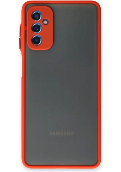 Samsung Galaxy M52 5g Kılıf Montreal Silikon Kapak - Kırmızı
