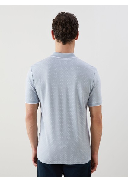 Yeni Sezon Polo Yaka Kisa Kollu Desenli Pike Erkek Tisort - S57226Z8 fırsatları