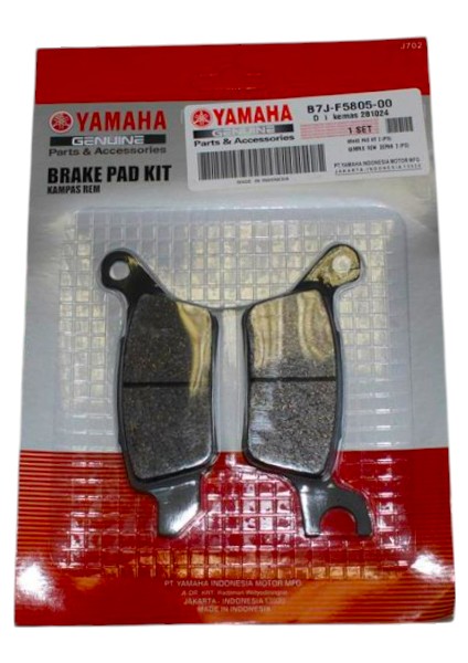 Ön Fren Balatası Orjinal B7J-F5805-00 Yamaha Rayzr 2024