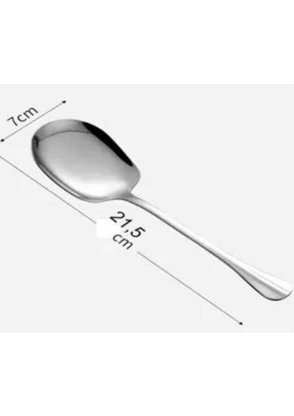 2'li Paslanmaz Çelik 21 cm Servis Salata ve Spatula Seti, Şık ve Dayanıklı fırsatları