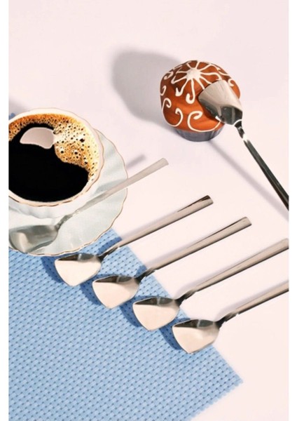 18/10 Paslanmaz Çelik 6'lı Lüx Dondurma ve Tatlı Kaşığı Seti, Şık ve Dayanıklı fiyatları