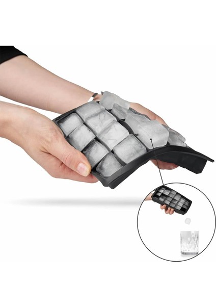 24'lü Silikon Buz Kalıbı, Bpa Free, Kolay Kullanım ve Temizlik modelleri