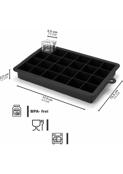 24'lü Silikon Buz Kalıbı, Bpa Free, Kolay Kullanım ve Temizlik indirimleri