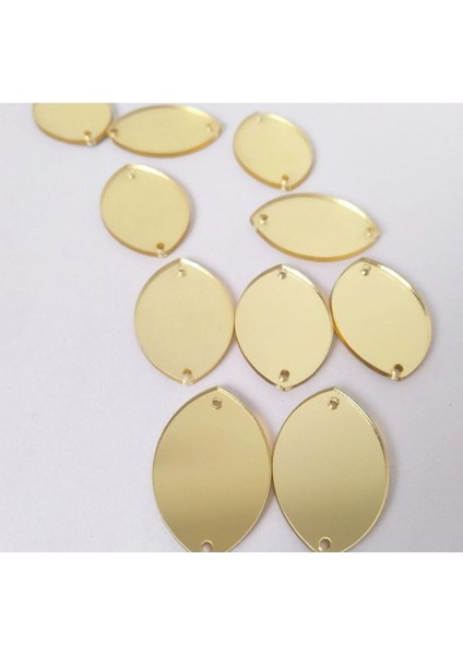 Parlak Sarı Akrilik Parçalar, 4cm, 25 Adet, Şık ve Kullanışlı Tasarım