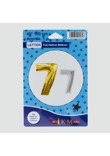 Sarı Renkli 40X100 Rakam Folyo Balon, Kutlama ve Dekorasyon Için Mükemmel Seçenek