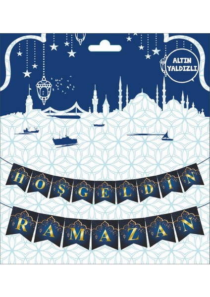 Renkli Hoşgeldin Ramazan Flaması, 1 Adet, Güzel ve Neşeli Dekorasyon Ürünü fiyatları