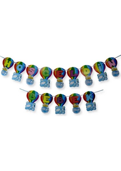 Renkli Bebek Hoşgeldin Süs Seti, Neşeli ve Şık Dekorasyon, 100 Karakteri Aşmadan