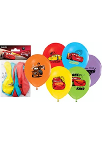 Beyaz Balonlar, 6'lı Paket, Renkli ve Eğlenceli Dekorasyon Malzemesi