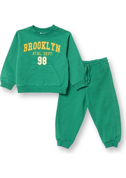 Erkek Bebek Eşofman Takım Bisiklet Yaka Uzun Kol