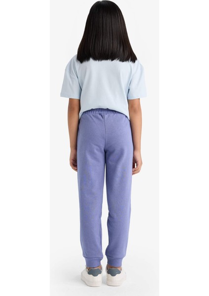Kız Çocuk Standart Fit Basic Düz Beli Lastikli Okul Jogger Eşofman Altı Y1226A625AU