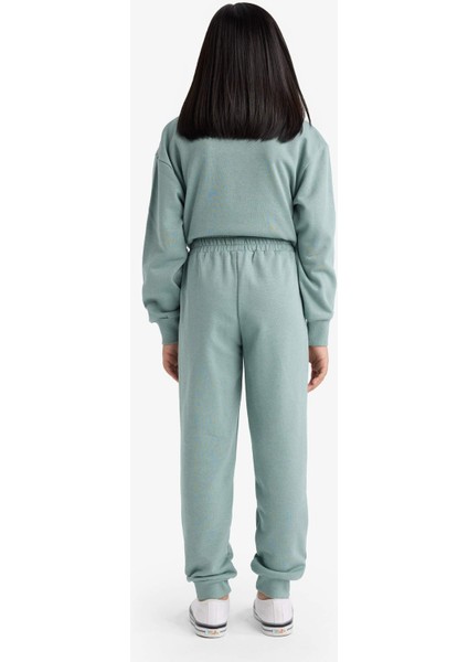 Kız Çocuk Standart Fit Basic Düz Beli Lastikli Okul Jogger Eşofman Altı Y1226A625AU