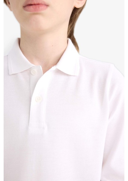 Erkek Çocuk Polo Yaka Pike Uzun Kollu Okul Tişörtü L0288A625AU indirimleri