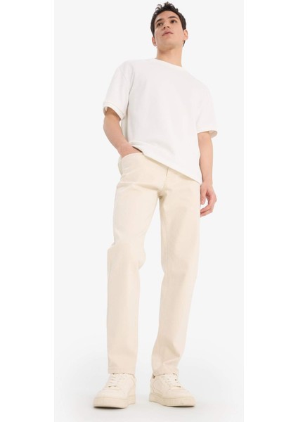 Slim Tapered Fit Dar Paça Jean PANTOLON C9743AX25AU fırsatları