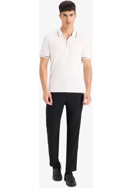 Standart Fit Polo Yaka Triko Kısa Kollu Polo Tişört D6199AX25AU fiyatları