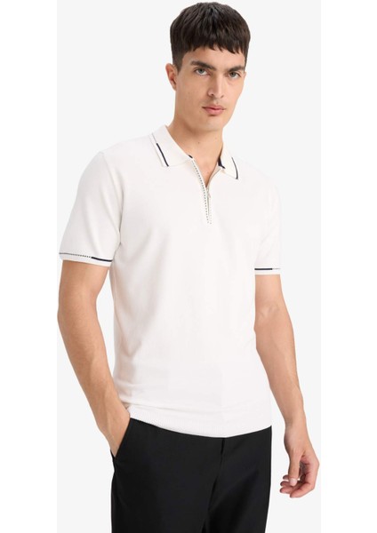 Standart Fit Polo Yaka Triko Kısa Kollu Polo Tişört D6199AX25AU modelleri