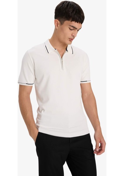 Standart Fit Polo Yaka Triko Kısa Kollu Polo Tişört D6199AX25AU fırsatları