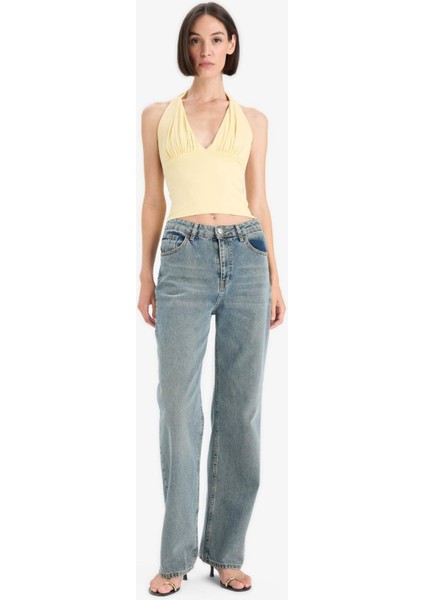 Slim Fit Dar Kesim Halter Yaka Atlet F7678AX25AU fiyatları